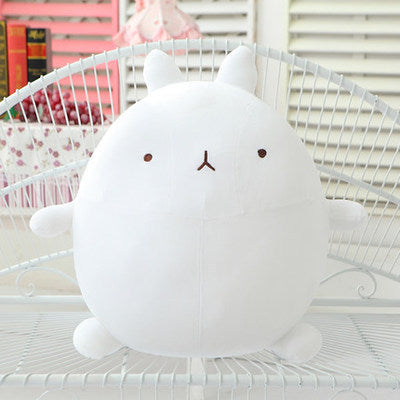 Cute Creative Plush Toys in the shape of a round white bunny, perfect for cuddling and decorative gifting.