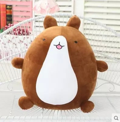 Cute creative plush toys featuring a soft brown bear design with a white belly and playful expression.