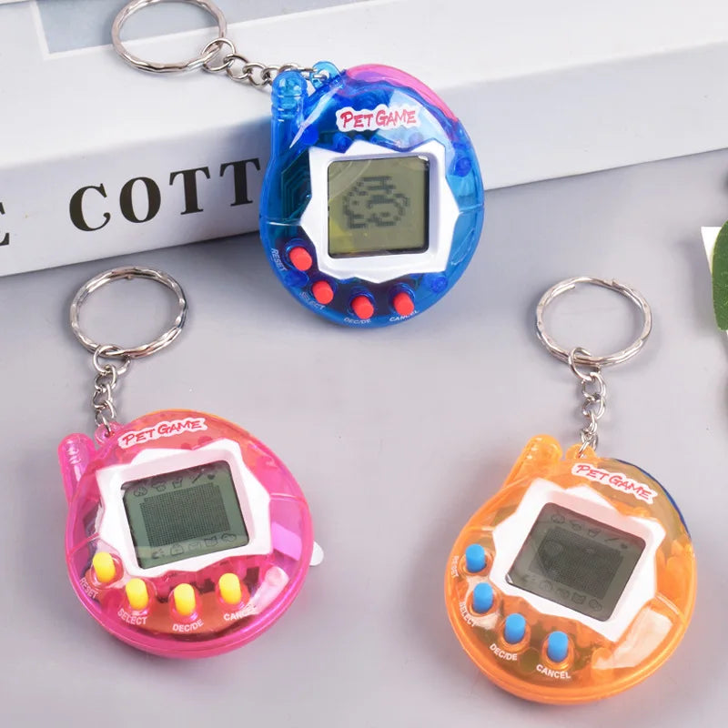 3PCs Transparent Electronic Pets Tamagotchi 90S Nostalgic Toys