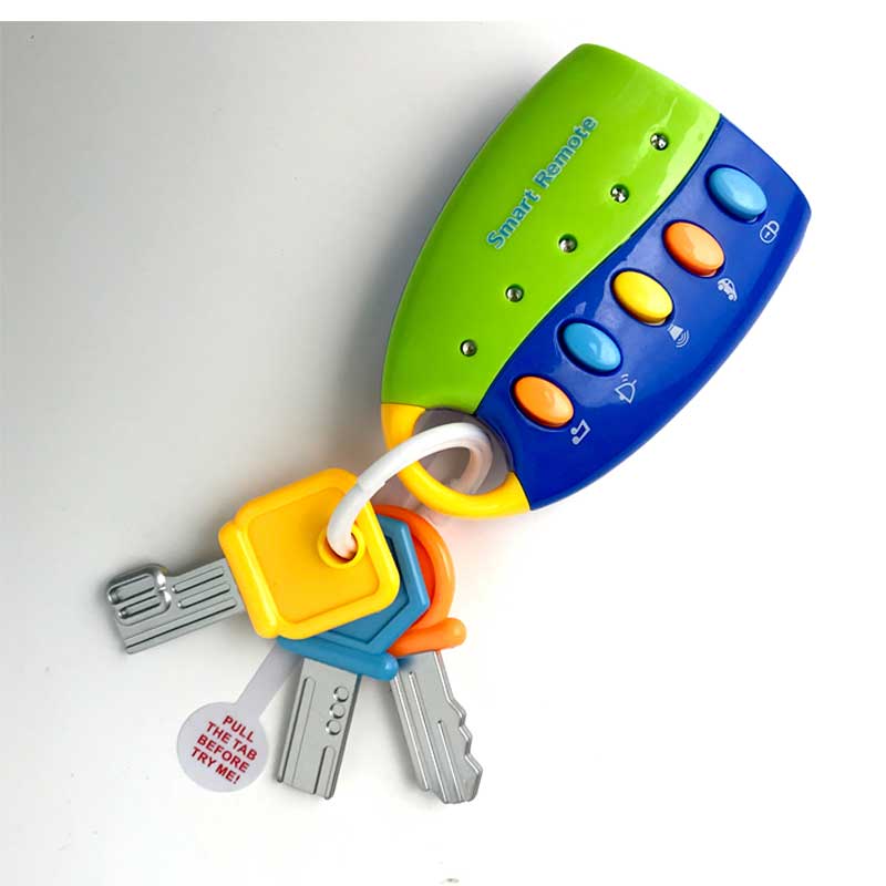 Baby Toy Musical Car Key Vocal Smart Remote Car Voices Pretend Play Educational for Children