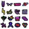 Cartoon Neon Light Graffiti Stickers 50pcs